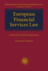 European Financial Services Law : Article-by-Article Commentary - eBook