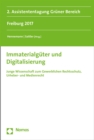 Immaterialguter und Digitalisierung : Junge Wissenschaft zum Gewerblichen Rechtsschutz, Urheber- und Medienrecht - eBook