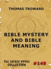Bible Mystery And Bible Meaning - eBook