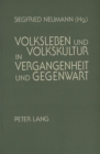 Volksleben und Volkskultur in Vergangenheit und Gegenwart - Book