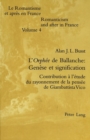 L'Orphee de Ballanche: Genese et signification : Contribution a l'etude du rayonnement de la pensee de Giambattista Vico - Book