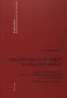 Apprentissage d'une langue et interaction verbale : Sollicitation, transmission et construction de connaissances linguistiques en situation exolingue - Book