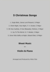 5 Christmas Songs Sheet Music for Violin & Piano : Christmas Sheet Music for Violin and Piano - eBook