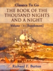 The Book of the Thousand Nights and a Night - Volume 11 [Supplement] - eBook