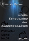 Groe Erneuerung der Wissenschaften : Philosophie-Digital Nr. 34 - eBook
