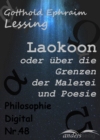 Laokoon oder uber die Grenzen der Malerei und Poesie : Philosophie-Digital Nr. 48 - eBook