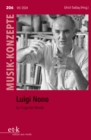 MUSIK-KONZEPTE 206: Luigi Nono : Zur Frage der Wende - eBook