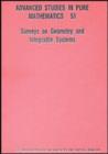 Surveys On Geometry And Integrable Systems - Book
