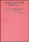 Groups Of Diffeomorphisms: In Honor Of Shigeyuki Morita On The Occasion Of His 60th Birthday - Book