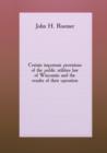 Certain important provisions of the public utilities law of Wisconsin and the results of their operation : Parts 1-2 - Book
