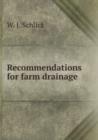 Recommendations for farm drainage - Book