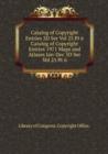 Catalog of Copyright Entries 3D Ser Vol 25 Pt 6 - Book
