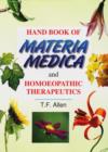 Handbook of Materia Medica & Homeopathic Therapeutics - Book