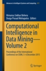 Computational Intelligence in Data Mining-Volume 2 : Proceedings of the International Conference on CIDM, 5-6 December 2015 - eBook