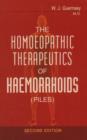 Homoeopathic Therapeutics of Haemorrhoids - Book