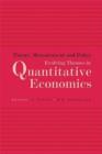 Theory, Measurement and Policy : Evolving Theories in Quantitative Economics - Book