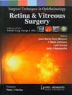 Surgical Techniques in Ophthalmology: Retina and Vitreous Surgery - Book