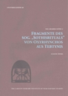 Fragmente des Sog. 'Sothisrituals' von Oxyrhynchos aus Tebtynis - Book