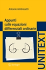 Appunti sulle equazioni differenziali ordinarie - eBook