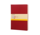 Moleskine Squared Cahier Xl - Red Cover (3 Set) - Book
