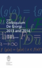 Colloquium De Giorgi 2013 and 2014 - eBook