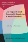 Less Frequently Used Research Methodologies in Applied Linguistics - eBook