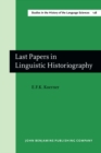 Last Papers in Linguistic Historiography - eBook