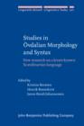 Studies in Ovdalian Morphology and Syntax : New research on a lesser-known Scandinavian language - eBook
