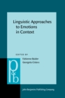 Linguistic Approaches to Emotions in Context - eBook