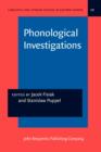 Phonological Investigations - eBook