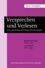 Versprechen und Verlesen : Eine psychologisch-linguistische Studie. New edition - eBook