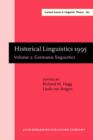 Historical Linguistics 1995 : Volume 2: Germanic linguistics. Selected papers from the 12th International Conference on Historical Linguistics, Manchester, August 1995 - eBook