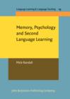 Memory, Psychology and Second Language Learning - eBook