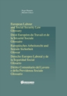 European Labour Law and Social Security Law: Glossary : Glossary - eBook