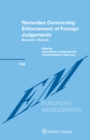 Remedies Concerning Enforcement of Foreign Judgements : Brussels I Recast - eBook