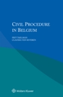 Civil Procedure in Belgium - eBook