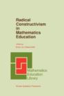 Radical Constructivism in Mathematics Education - Book