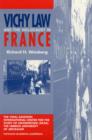 Vichy Law and the Holocaust in France - Book