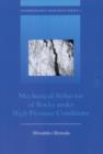 Mechanical Behaviour of Rocks Under High Pressure Conditions - Book