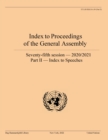 Index to proceedings of the General Assembly : seventy-fifth session - 2020/2021, Part 2: Index to speeches - Book