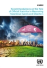 Recommendations on measuring hazardous events and disasters - Book