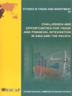 Challenges and Opportunities for Trade and Financial Integration in Asia and the Pacific - Book