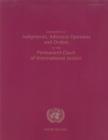 Summaries of Judgments, Advisory Opinions and Orders of the Permanent Court of International Justice - Book