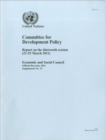 Committee for Development Policy : report on the thirteenth session (21-25 March 2011) - Book