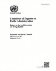 Committee of Experts on Public Administration : report on the twelfth session (15-19 April 2013) - Book