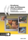 Analyse des politiques d'education 2006 Regards sur l'enseignement superieur - eBook