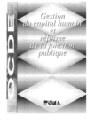 Gestion du capital humain et reforme de la fonction publique - eBook