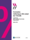 Comptes nationaux des pays de l'OCDE, Comptes des administrations publiques 2016 - eBook