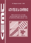 Activites de la conference : Resolutions du Conseil des ministres des transports et rapports approuves 1998 - eBook