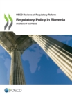 OECD Reviews of Regulatory Reform Regulatory Policy in Slovenia Oversight Matters - eBook